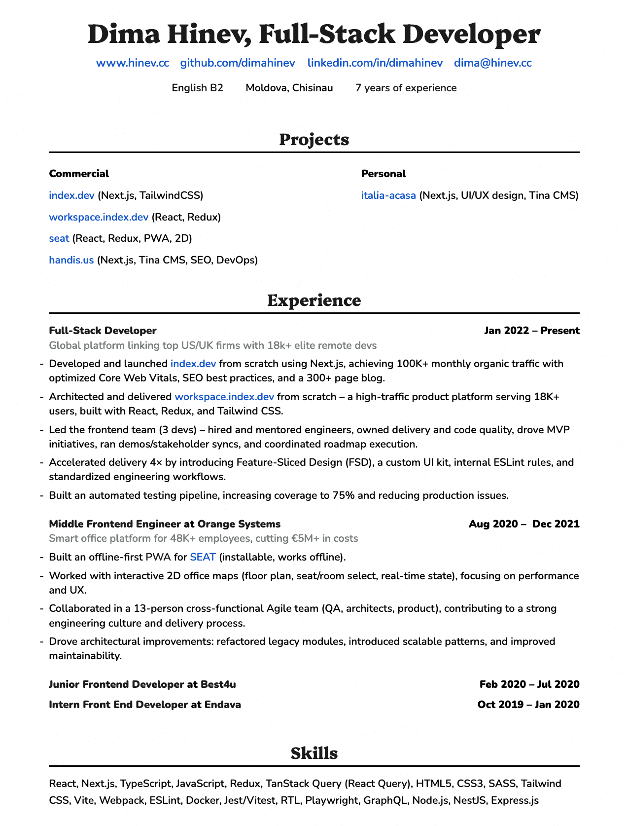 Resume after
